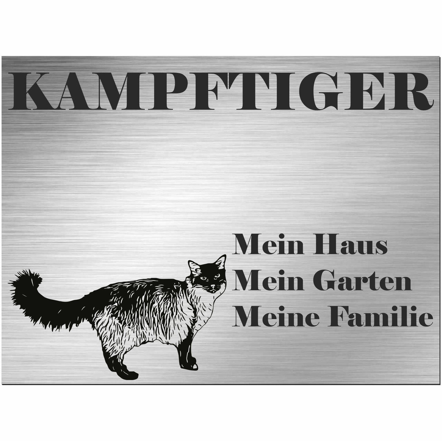Balinesische Katze - Balineser - Schild bedruckt - Spruch - Deko Geschenkidee