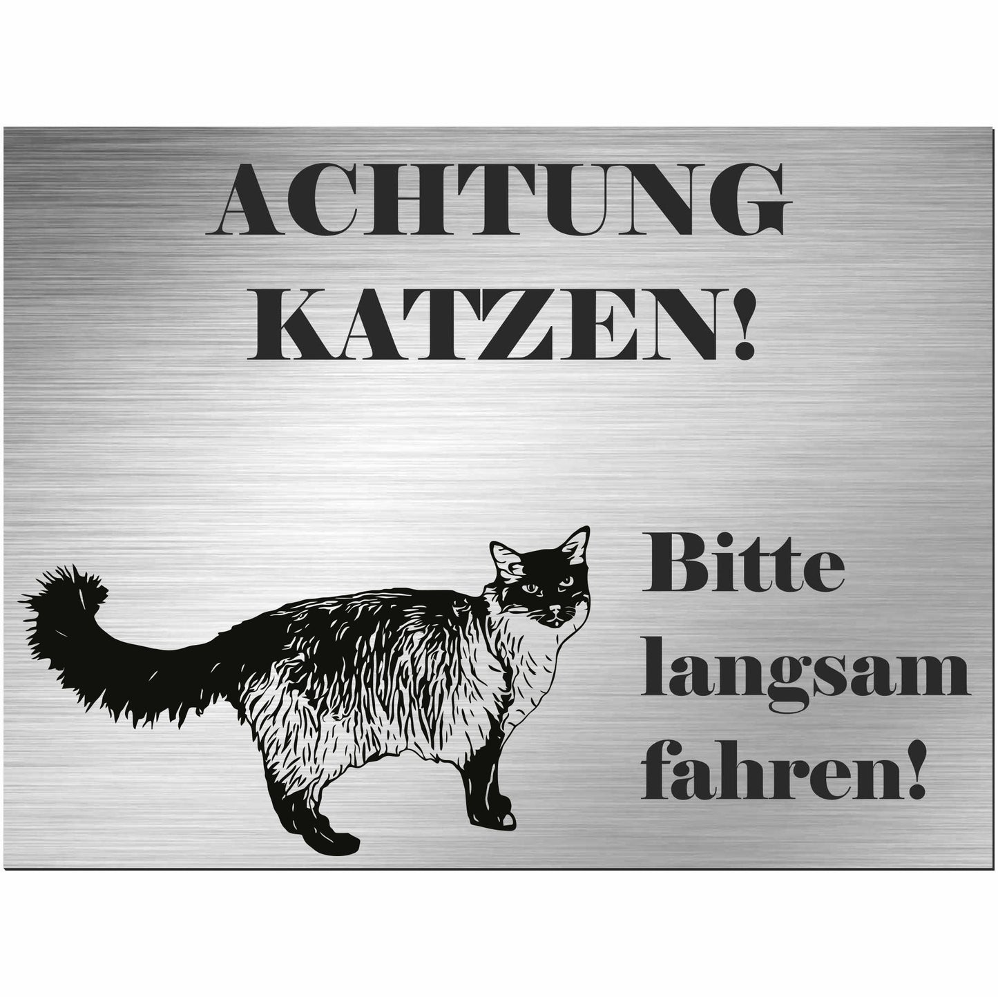 Balinesische Katze - Balineser - Schild bedruckt - Spruch - Deko Geschenkidee