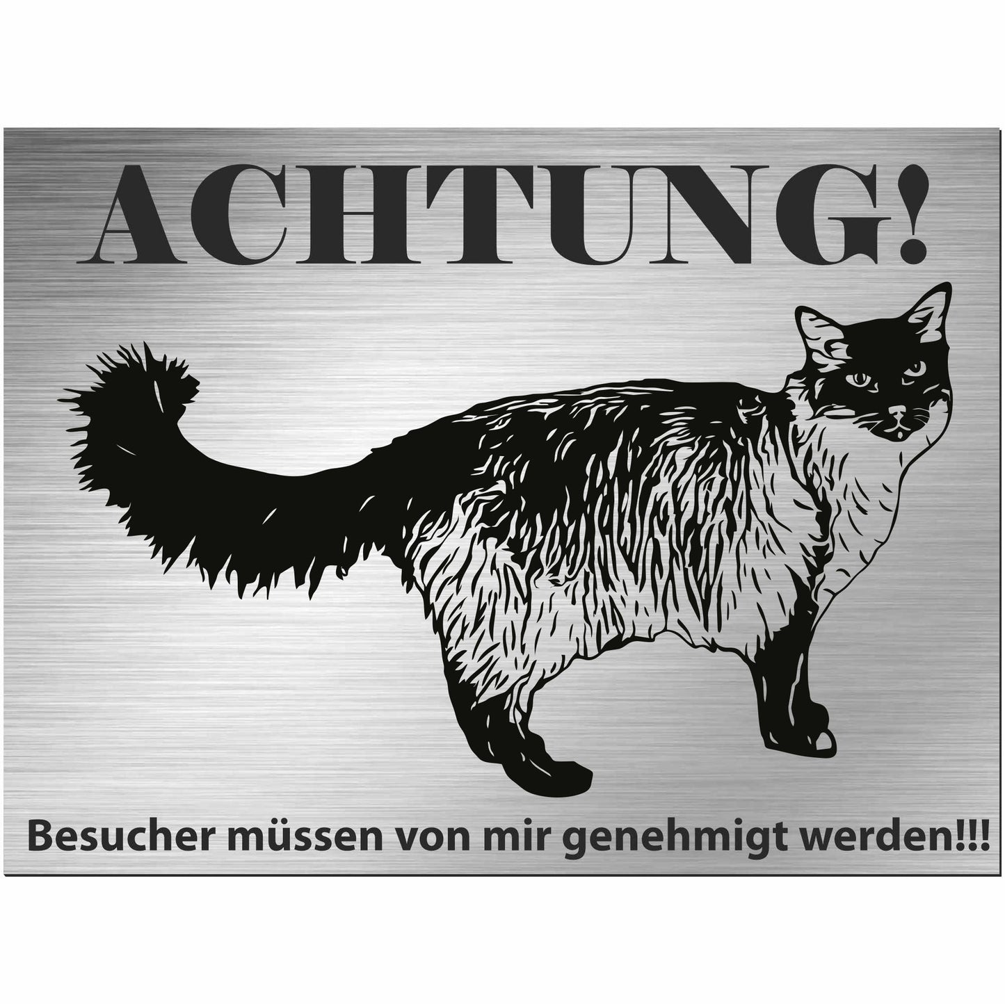 Balinesische Katze - Balineser - Schild bedruckt - Spruch - Deko Geschenkidee