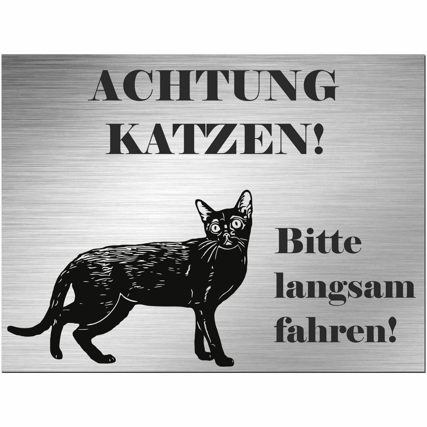 Bombay Katze - Schild bedruckt - Spruch - Deko Geschenkidee