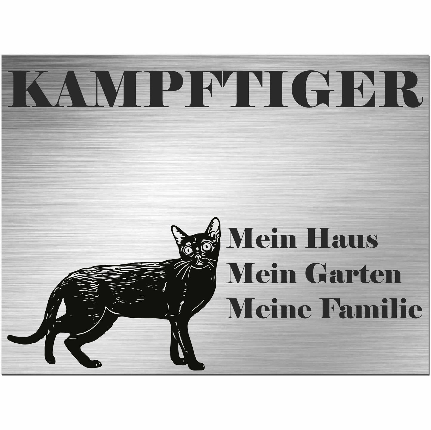 Bombay Katze - Schild bedruckt - Spruch - Deko Geschenkidee