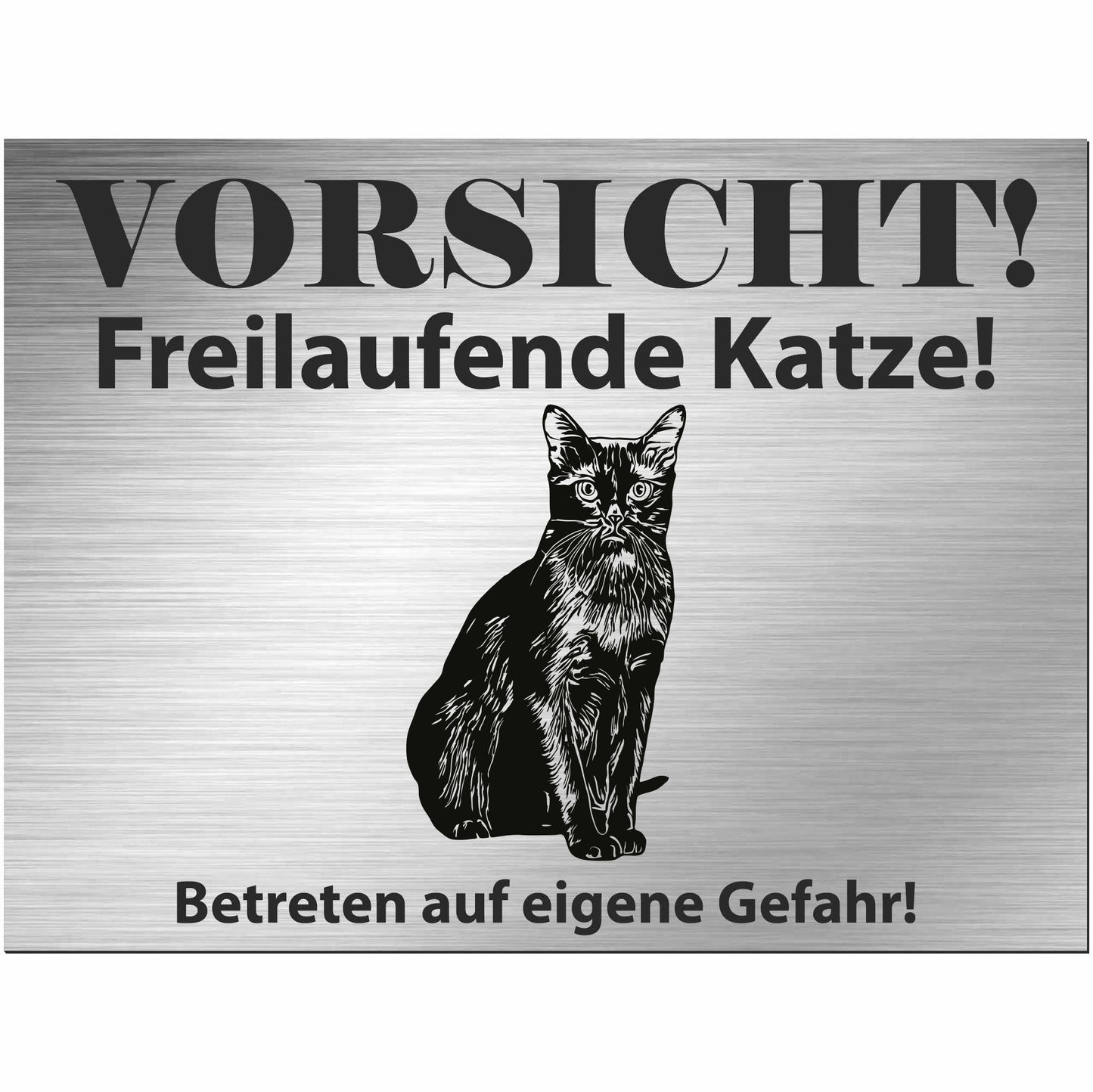 birmanische Katze - Birma - Schild bedruckt - Spruch - Deko Geschenkidee