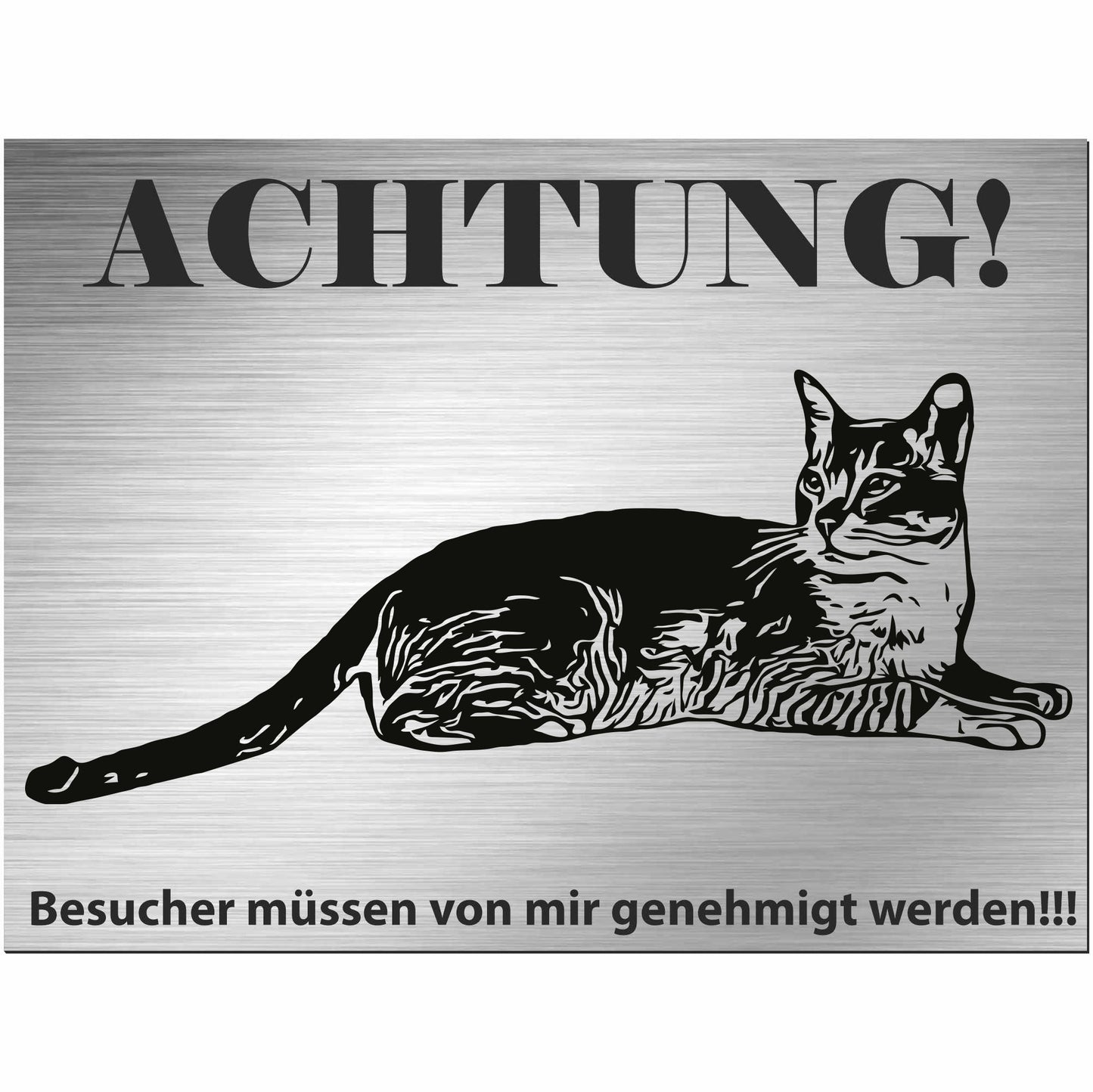 Burmilla Katze - Schild bedruckt - Spruch - Deko Geschenkidee