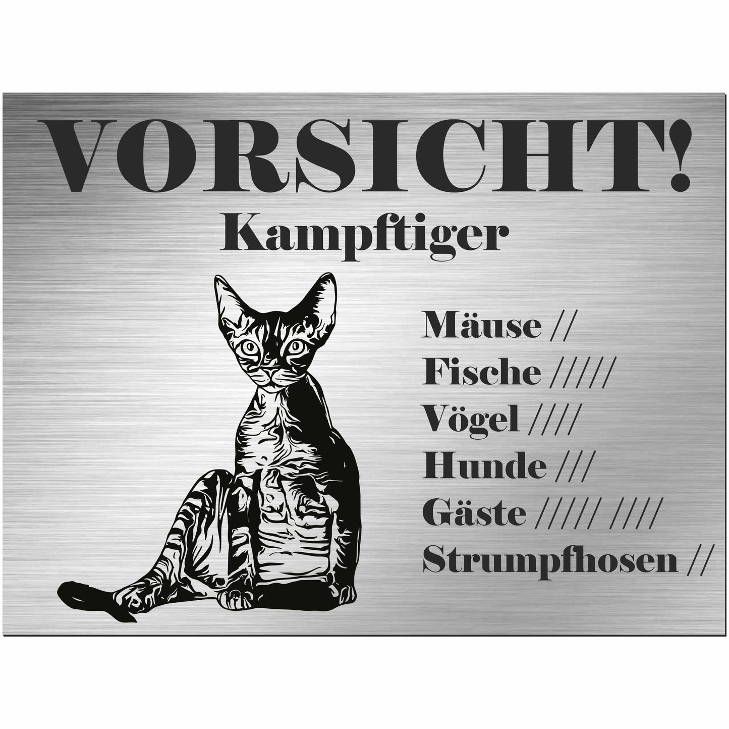 Cornish Rex - Schild bedruckt - Spruch - Deko Geschenkidee