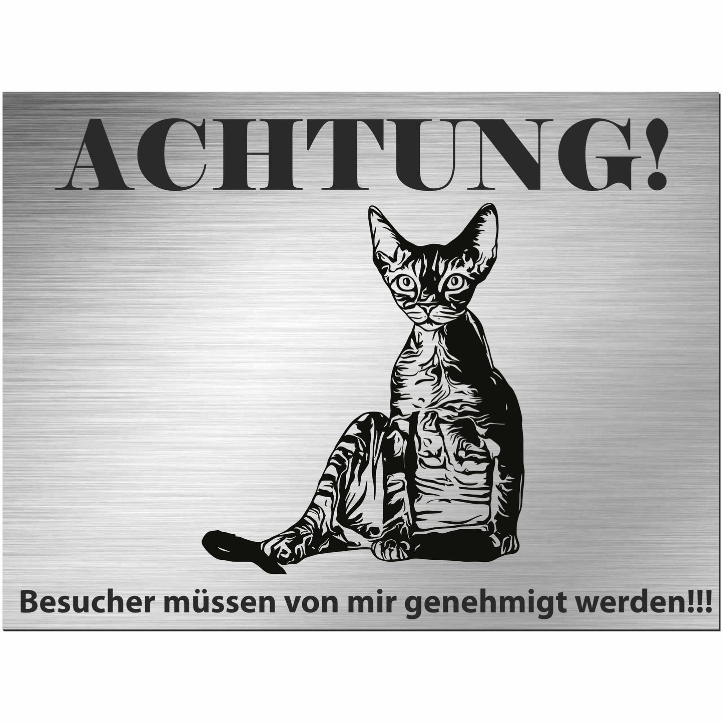 Cornish Rex - Schild bedruckt - Spruch - Deko Geschenkidee