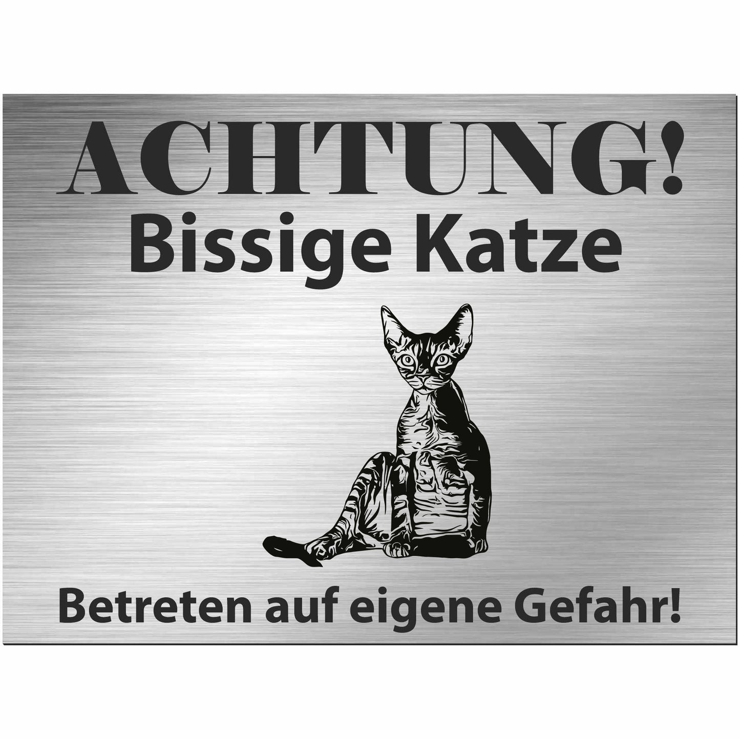 Cornish Rex - Schild bedruckt - Spruch - Deko Geschenkidee