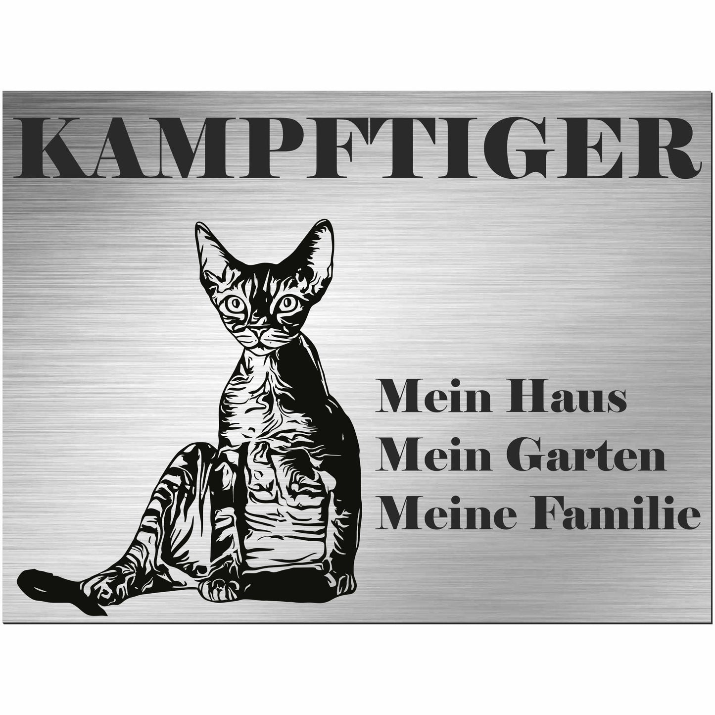 Cornish Rex - Schild bedruckt - Spruch - Deko Geschenkidee
