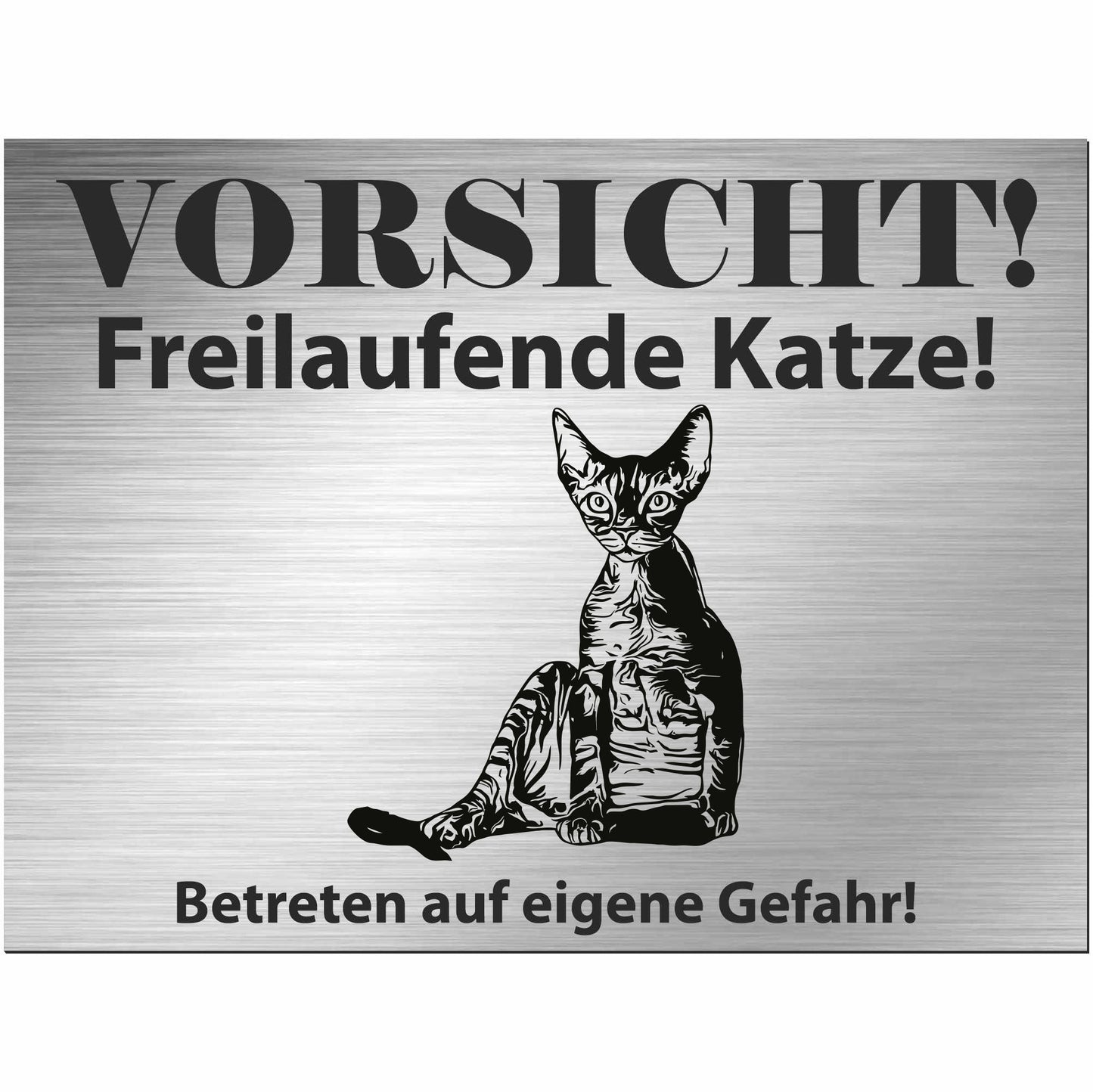 Cornish Rex - Schild bedruckt - Spruch - Deko Geschenkidee