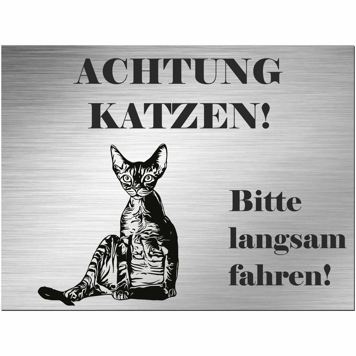 Cornish Rex - Schild bedruckt - Spruch - Deko Geschenkidee