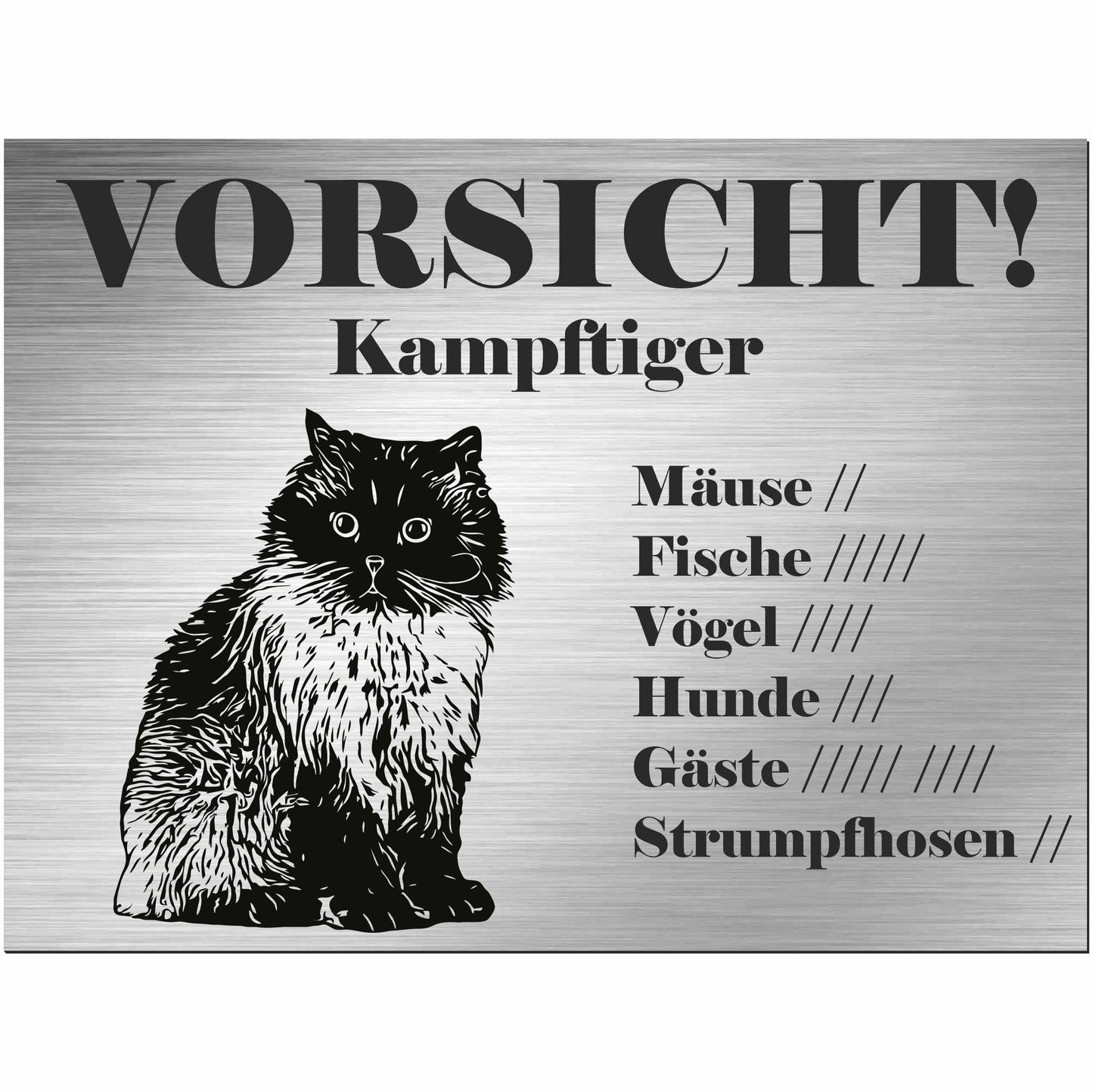 Himalaya Katze - Schild bedruckt - Spruch - Deko Geschenkidee