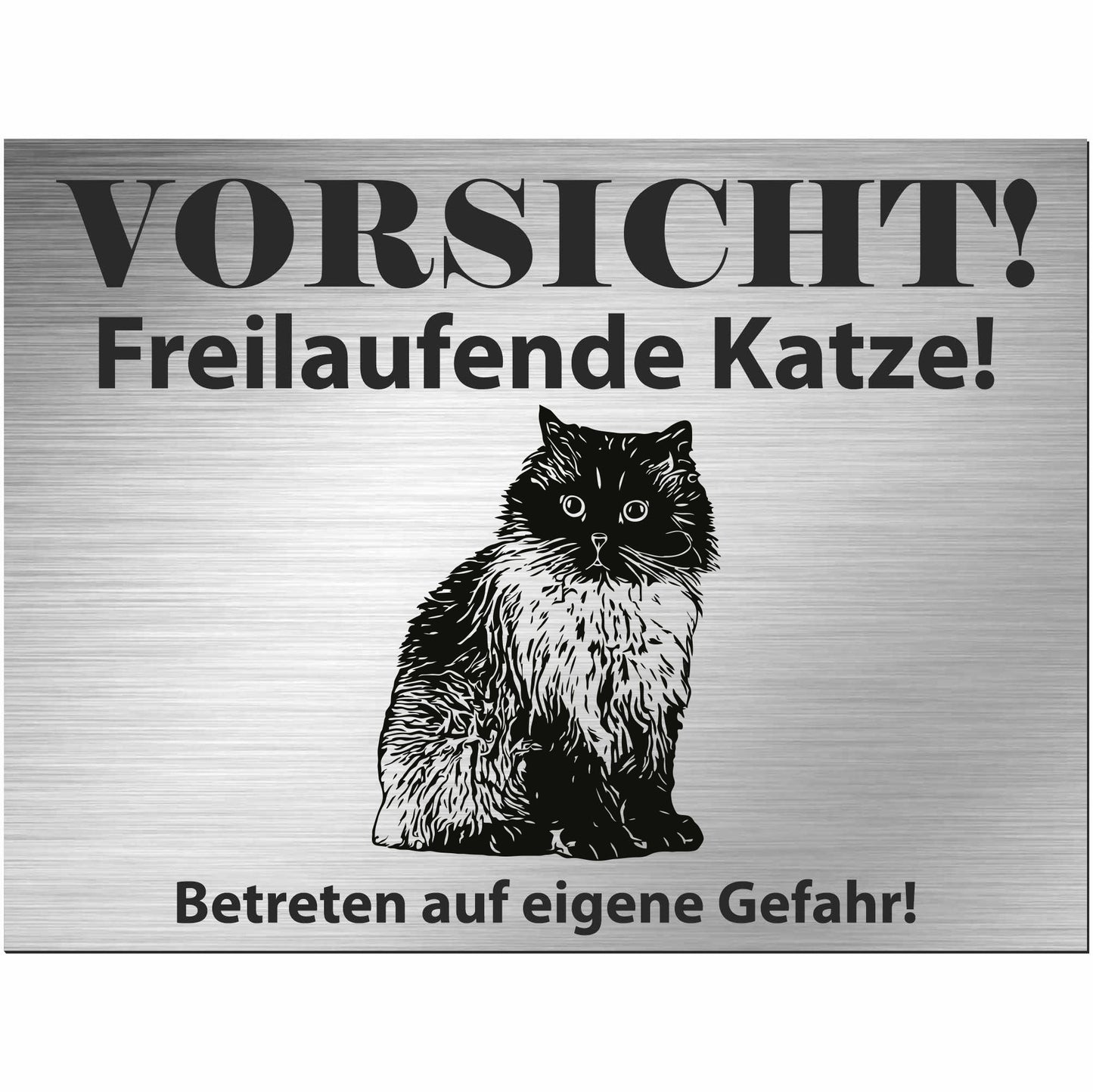 Himalaya Katze - Schild bedruckt - Spruch - Deko Geschenkidee