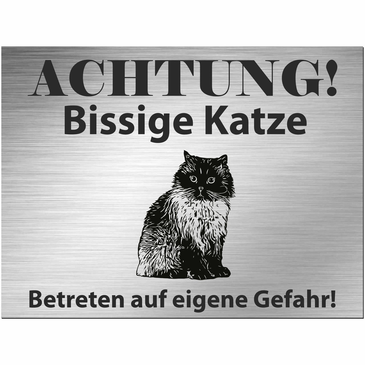 Himalaya Katze - Schild bedruckt - Spruch - Deko Geschenkidee