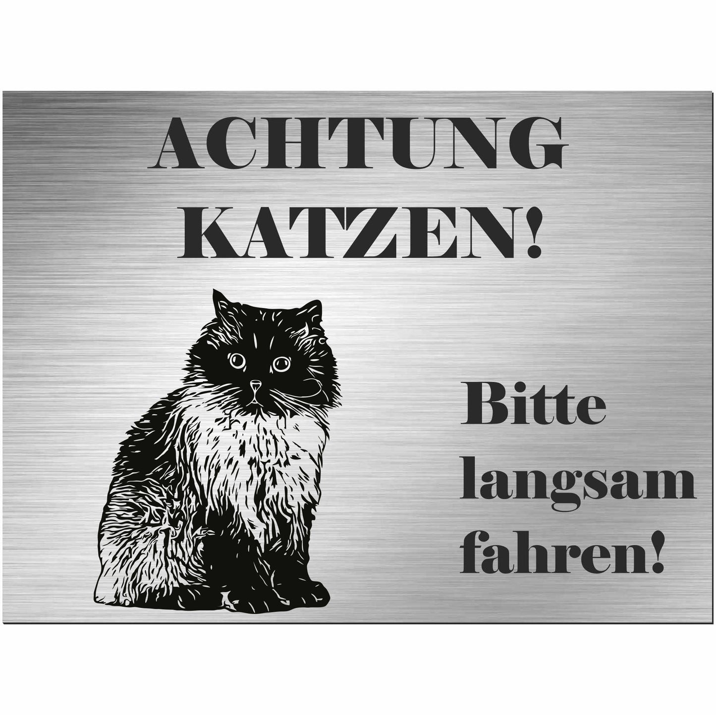 Himalaya Katze - Schild bedruckt - Spruch - Deko Geschenkidee