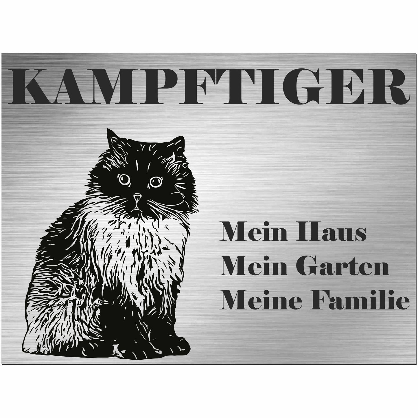 Himalaya Katze - Schild bedruckt - Spruch - Deko Geschenkidee