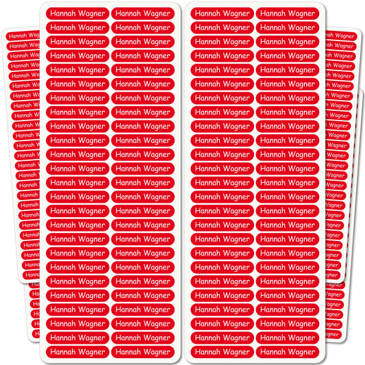 Namensaufkleber Kinder 0219 - 36x7 mm - 300 Stück