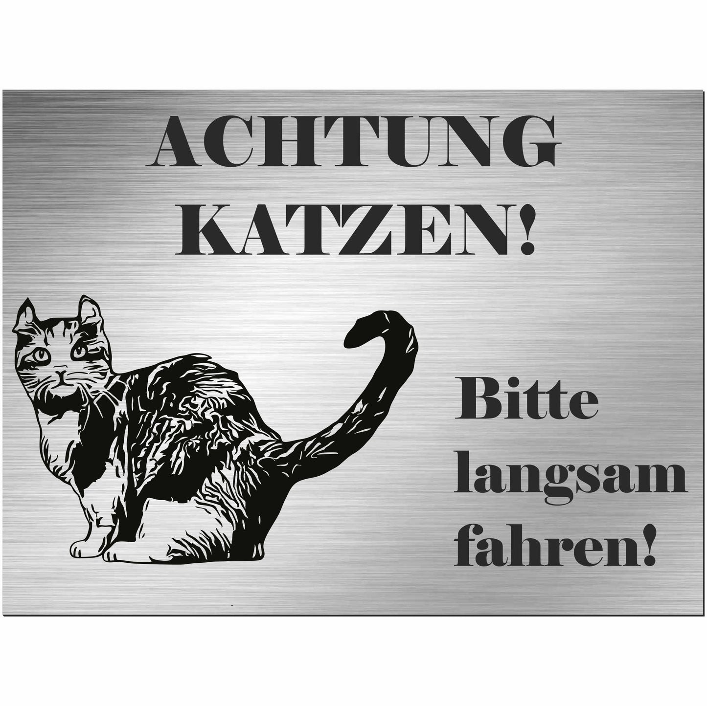 Kinkalow-Katze - Schild bedruckt - Spruch - Deko Geschenkidee