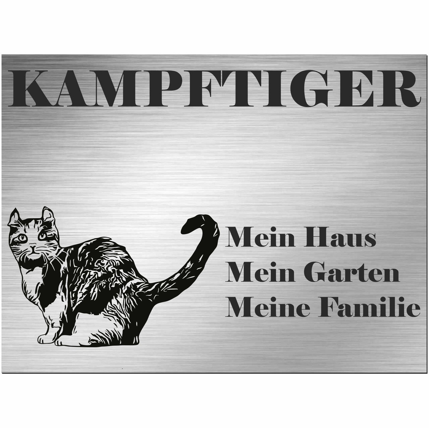 Kinkalow-Katze - Schild bedruckt - Spruch - Deko Geschenkidee