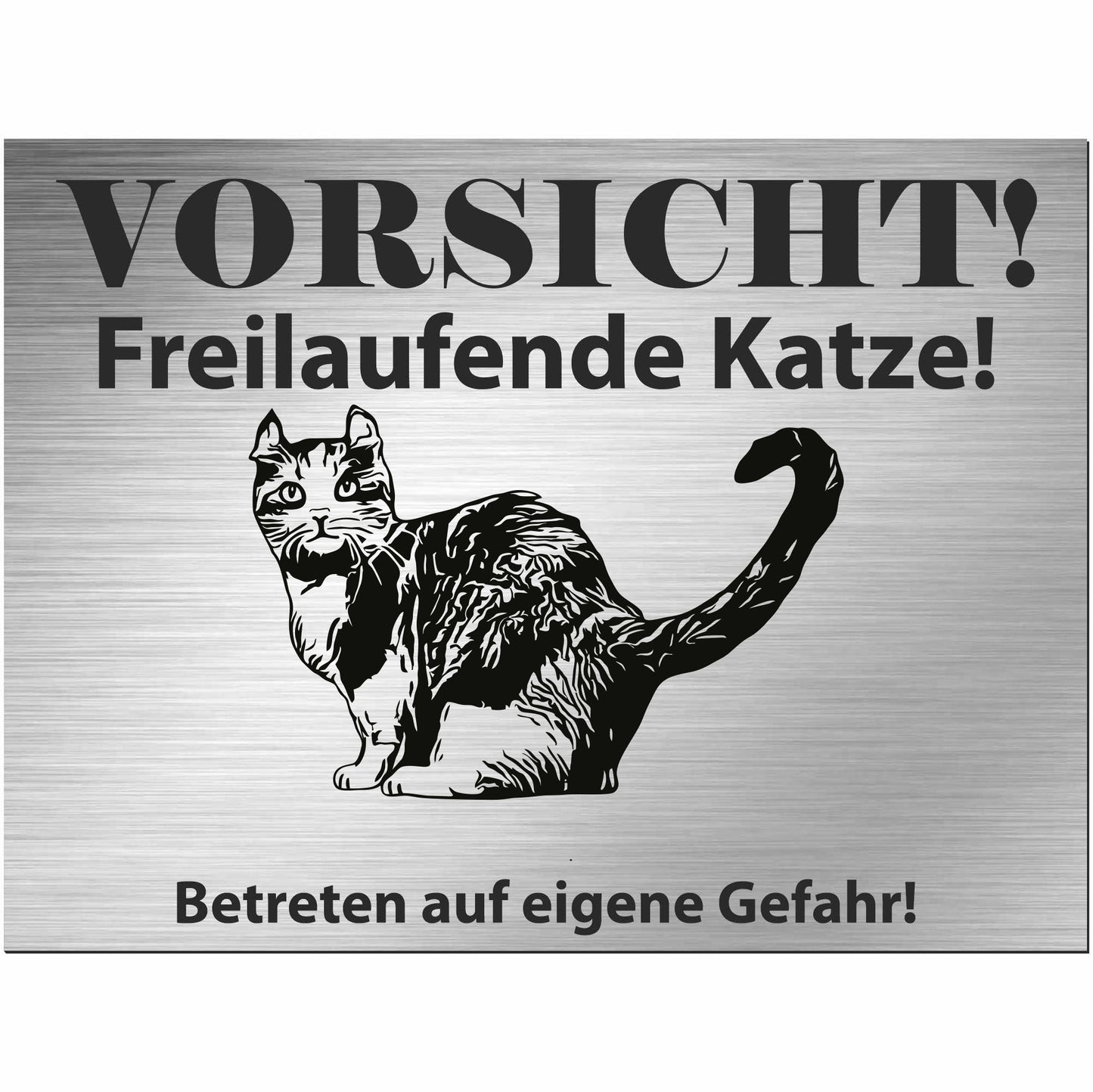 Kinkalow-Katze - Schild bedruckt - Spruch - Deko Geschenkidee