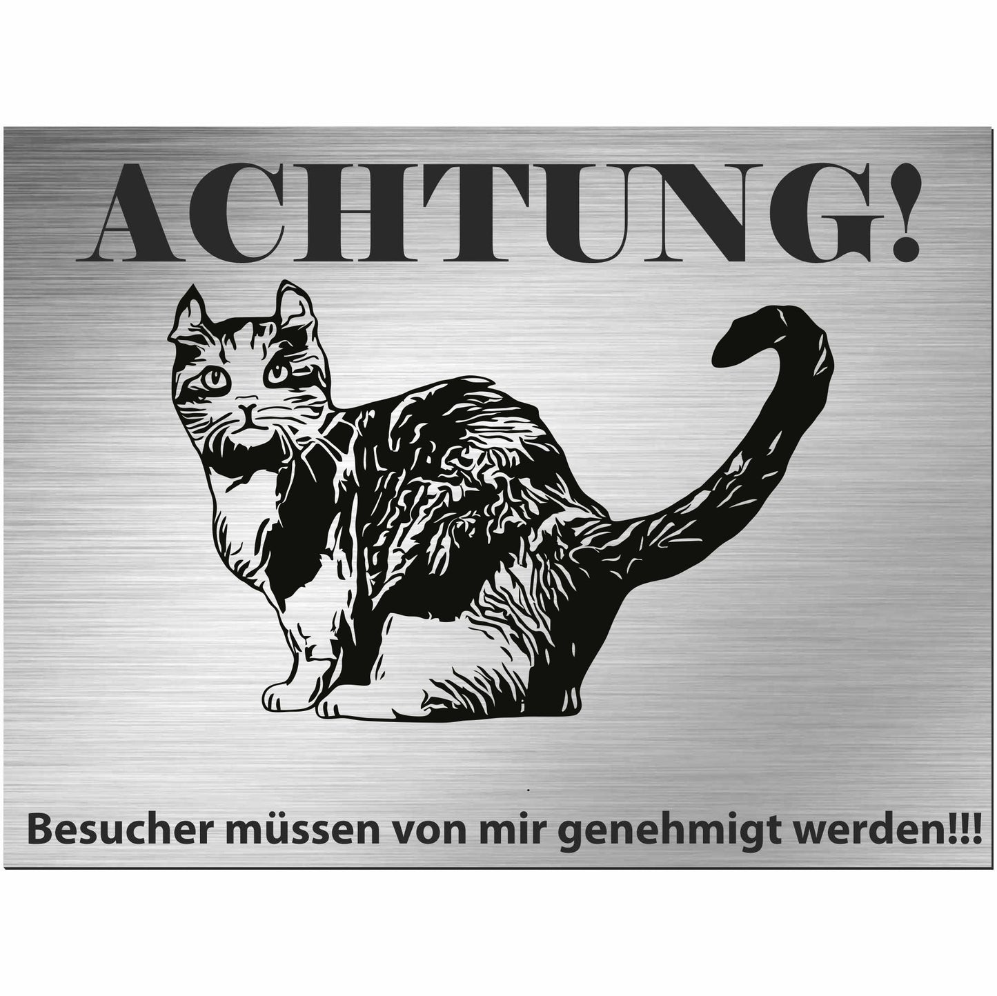 Kinkalow-Katze - Schild bedruckt - Spruch - Deko Geschenkidee