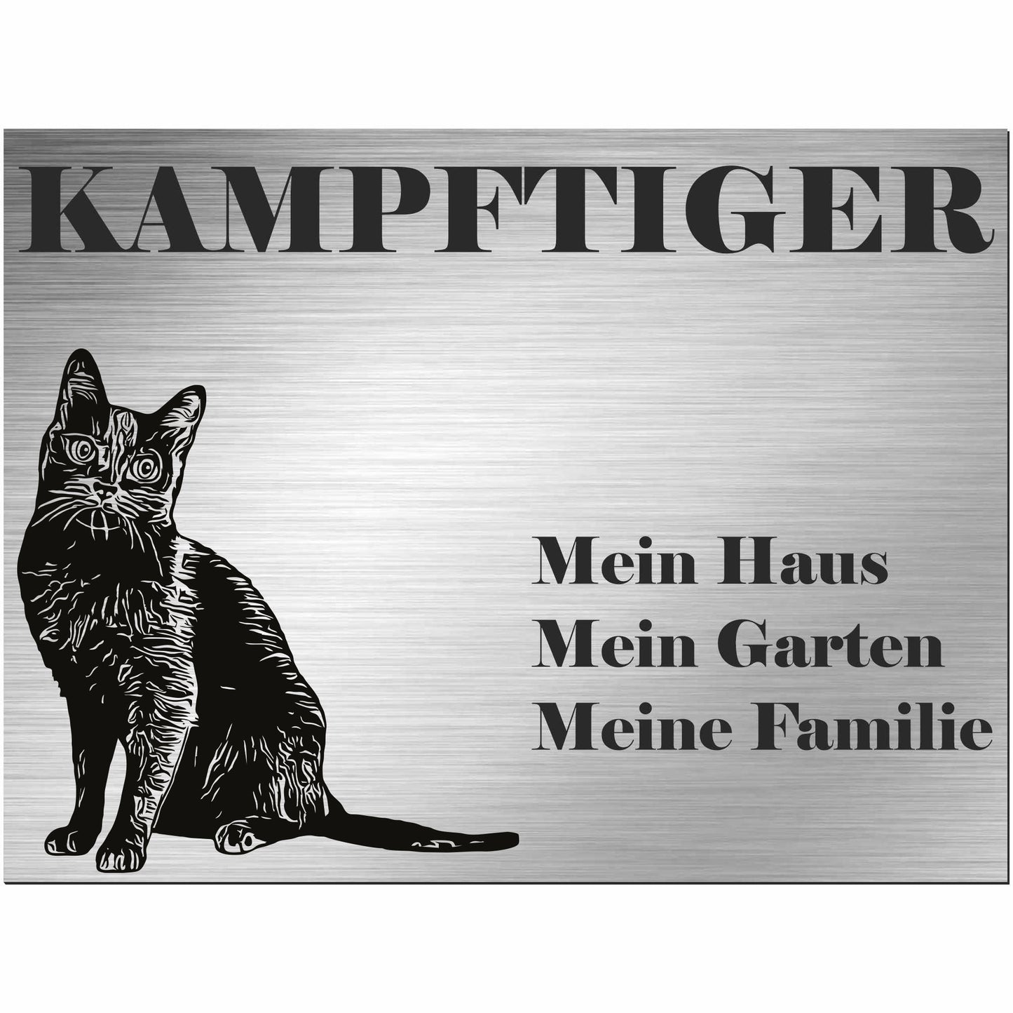 Koratkatze - Schild bedruckt - Spruch - Deko Geschenkidee