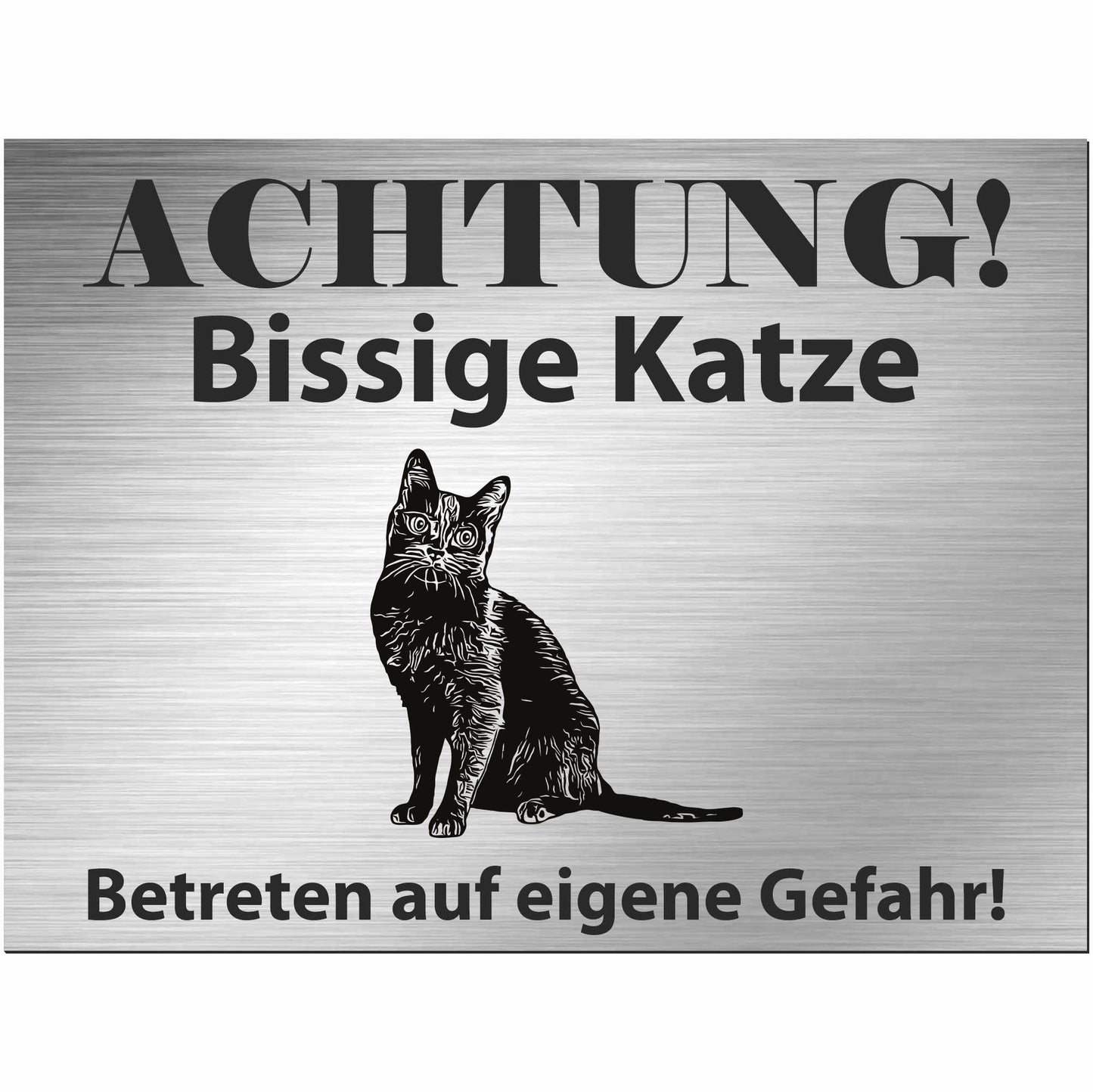 Koratkatze - Schild bedruckt - Spruch - Deko Geschenkidee