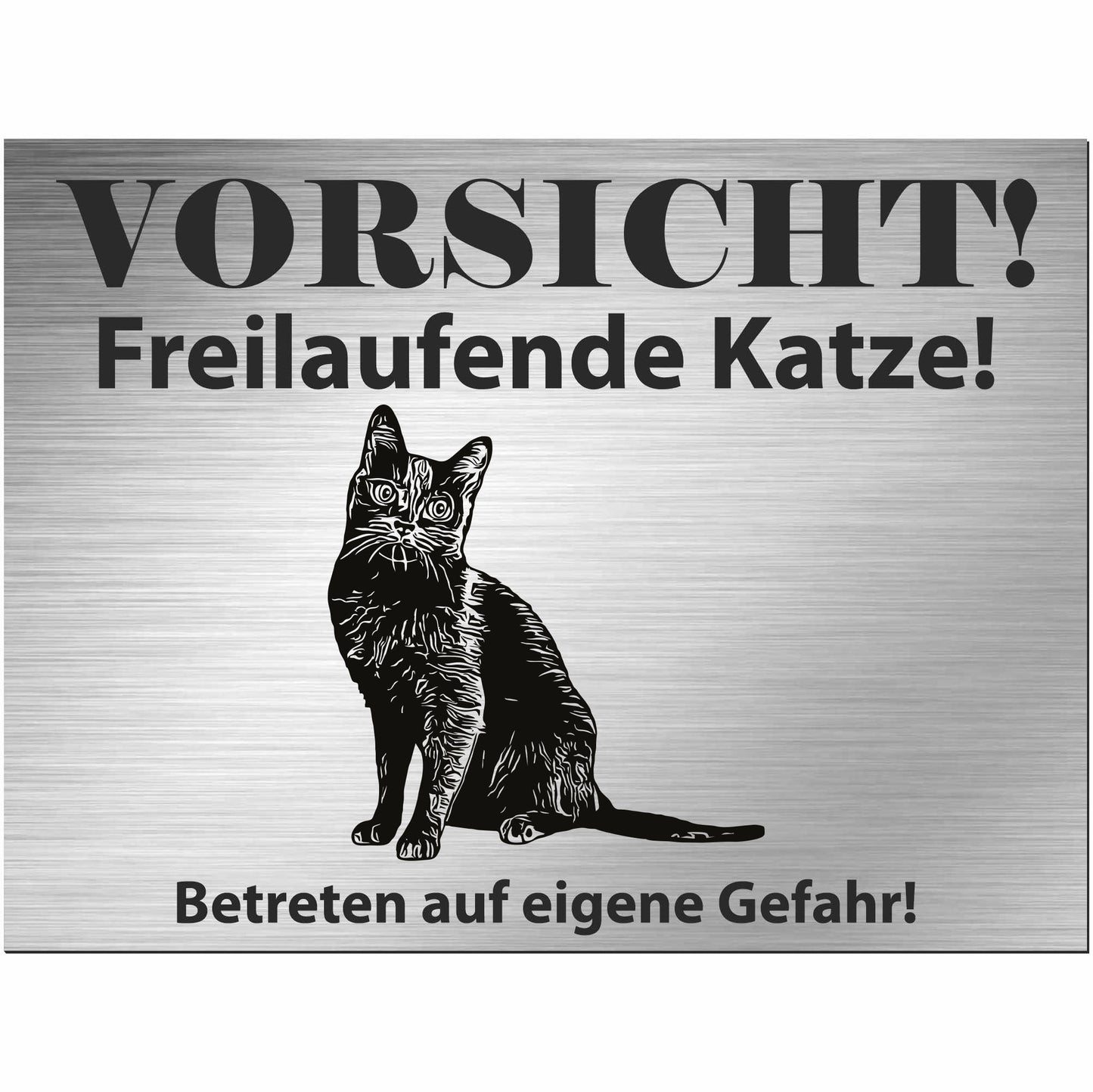 Koratkatze - Schild bedruckt - Spruch - Deko Geschenkidee