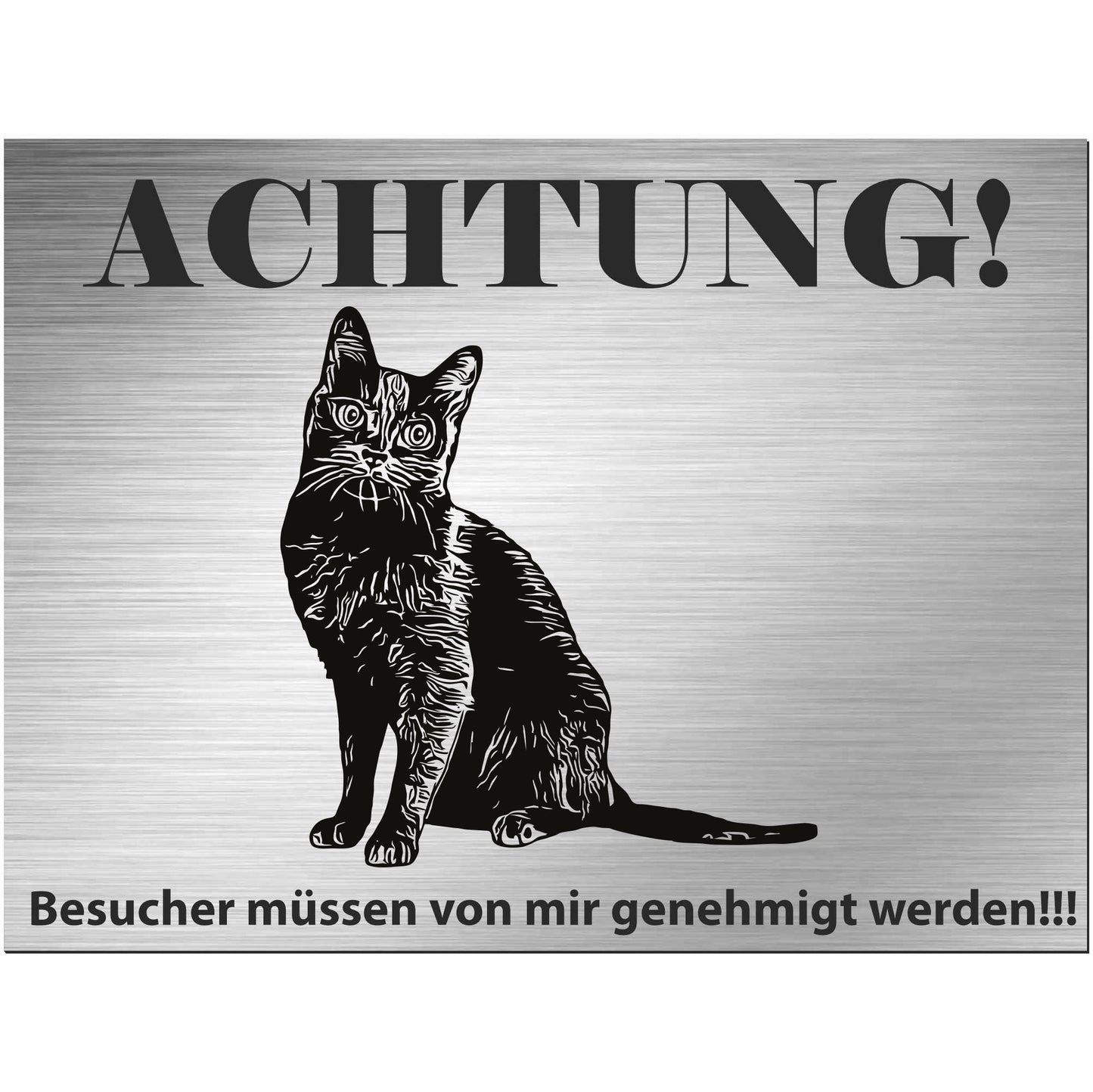 Koratkatze - Schild bedruckt - Spruch - Deko Geschenkidee