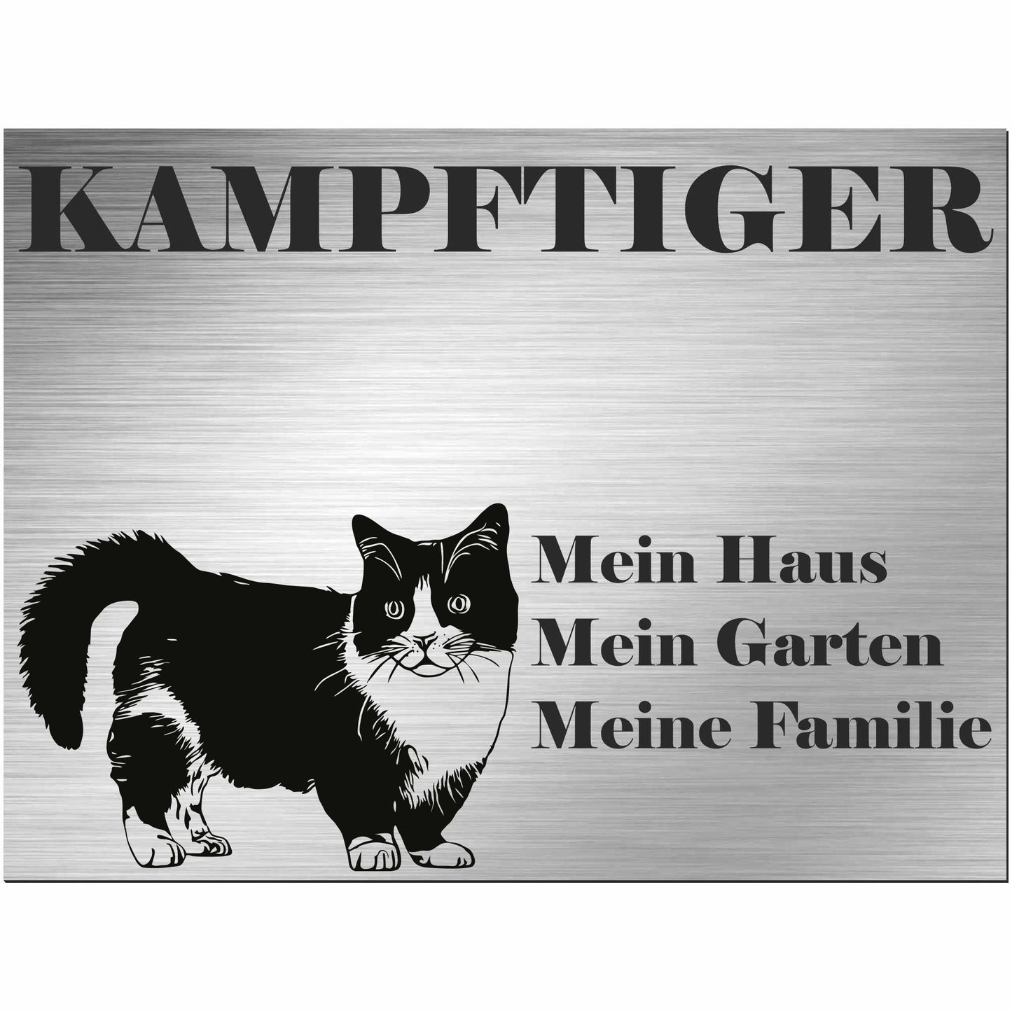 Munchkin Katze - Schild bedruckt - Spruch - Deko Geschenkidee