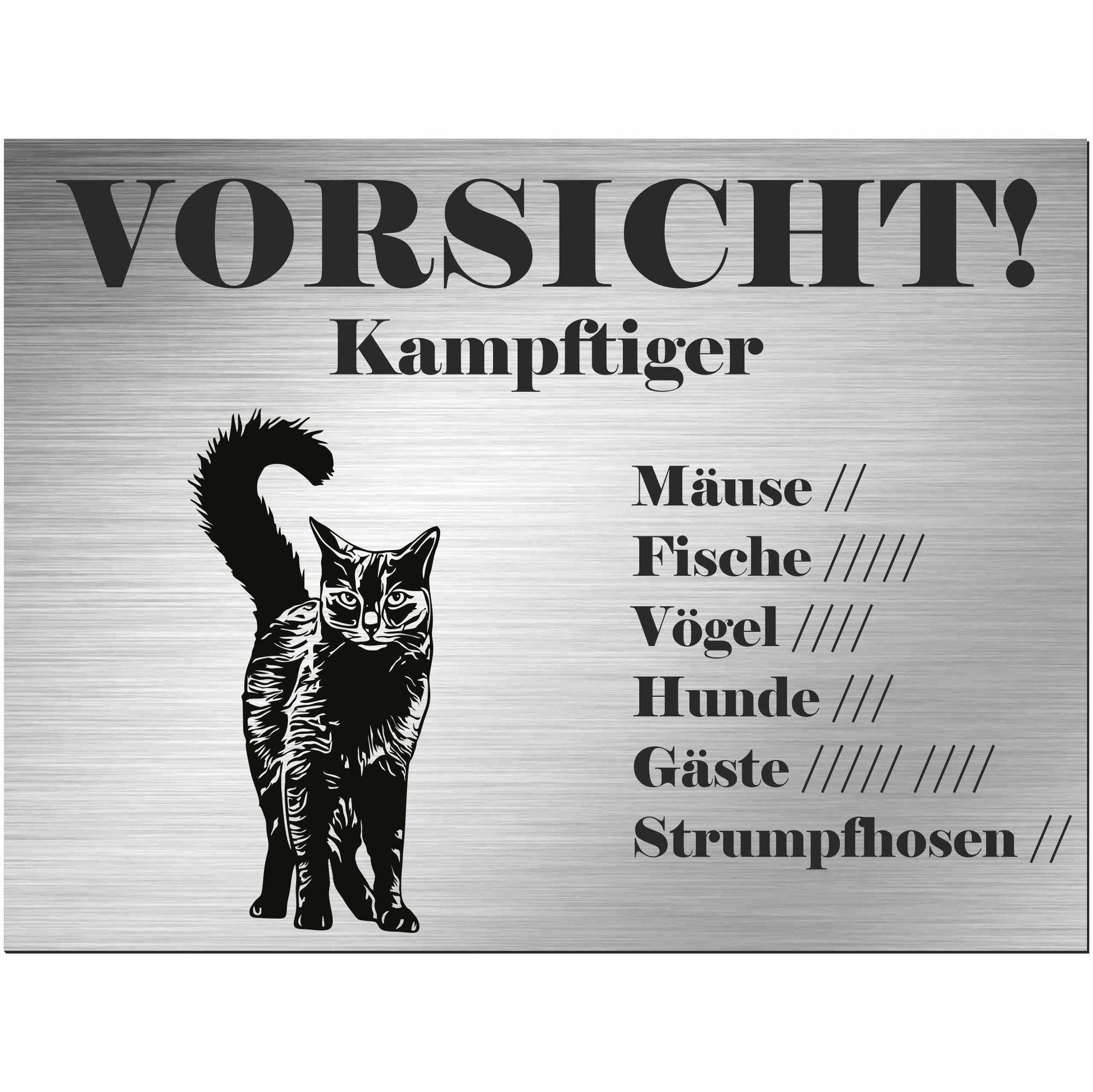 Schild Katze