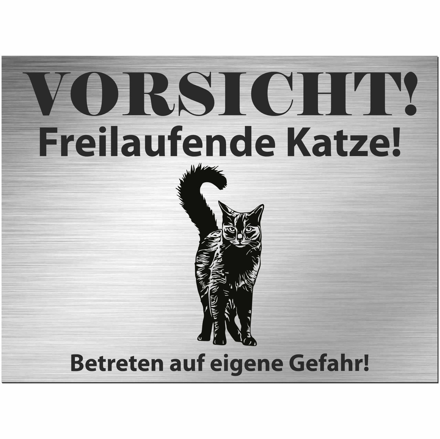 Nebelung katze - Schild bedruckt - Spruch - Deko Geschenkidee