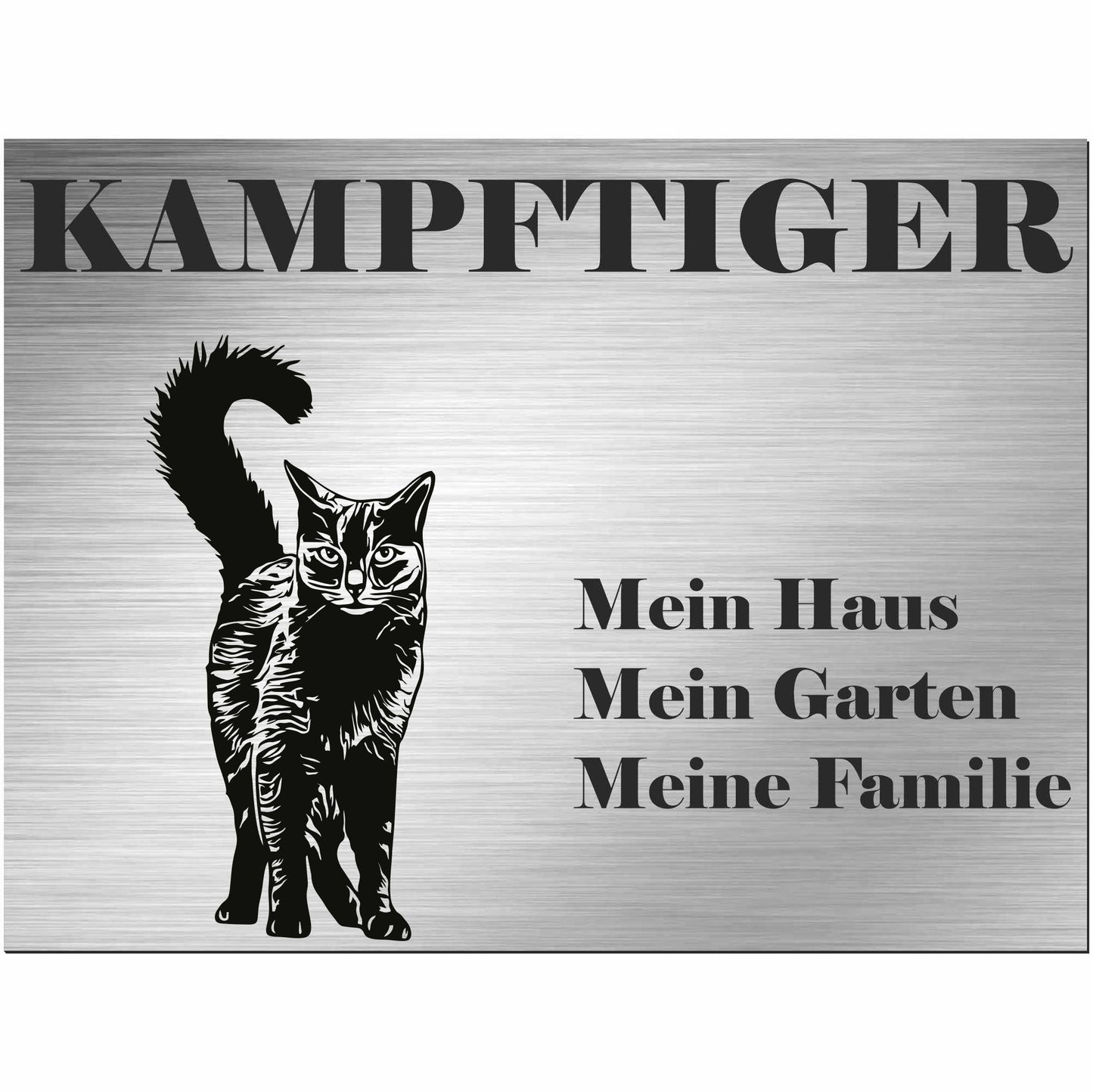 Nebelung katze - Schild bedruckt - Spruch - Deko Geschenkidee