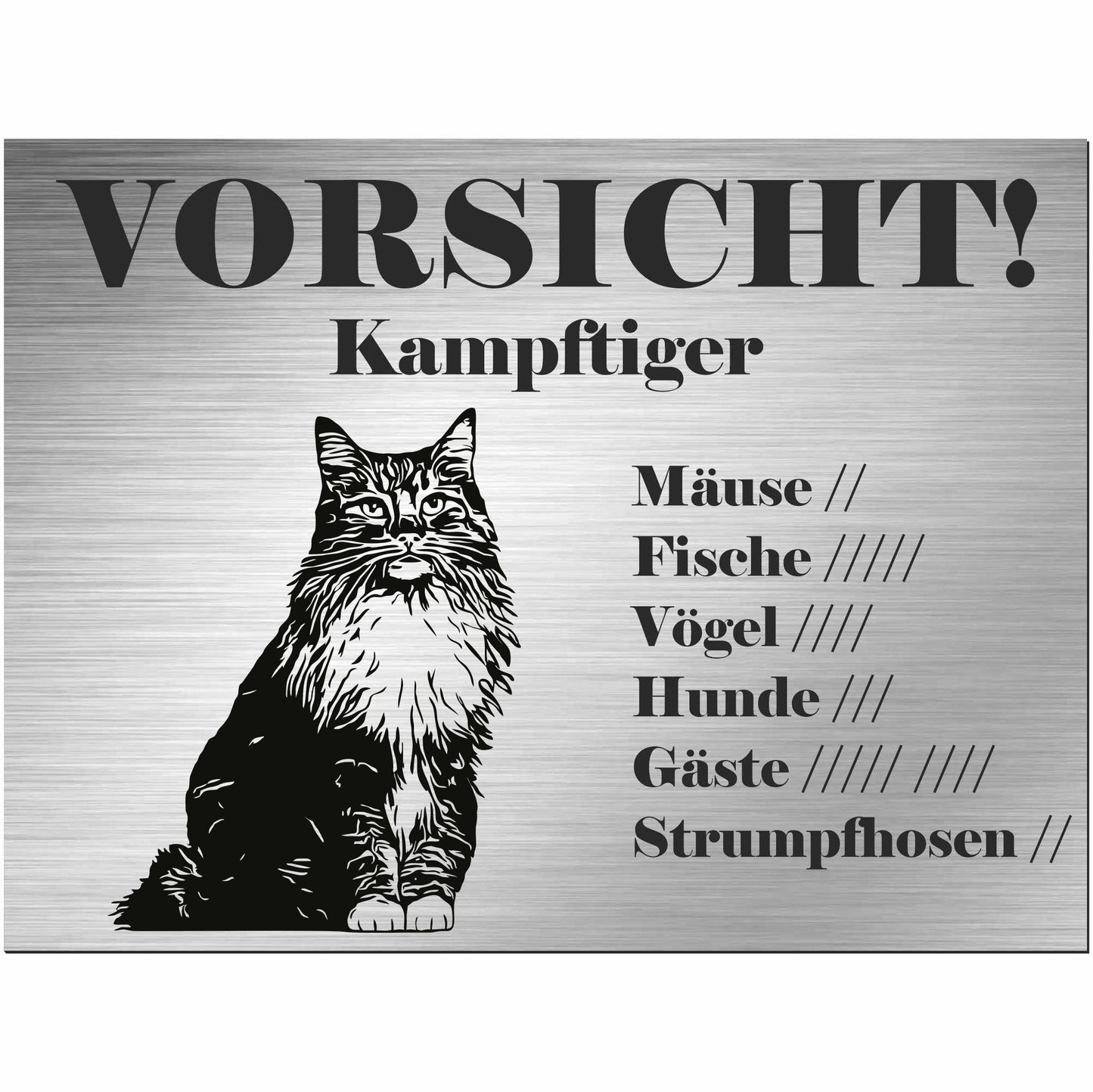 Schild Katze