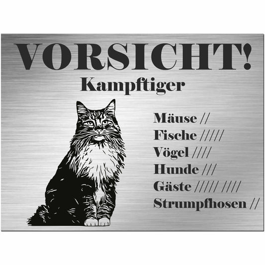 Schild Katze