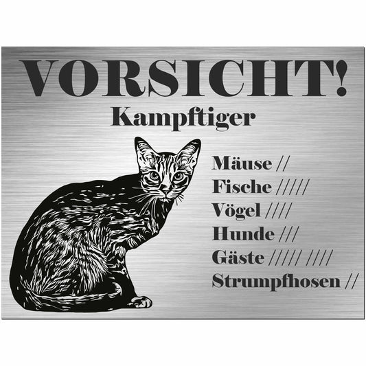 Schild Katze