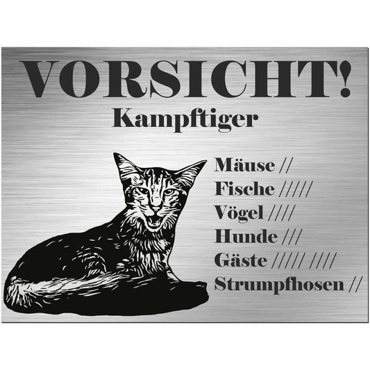 Schild Katze