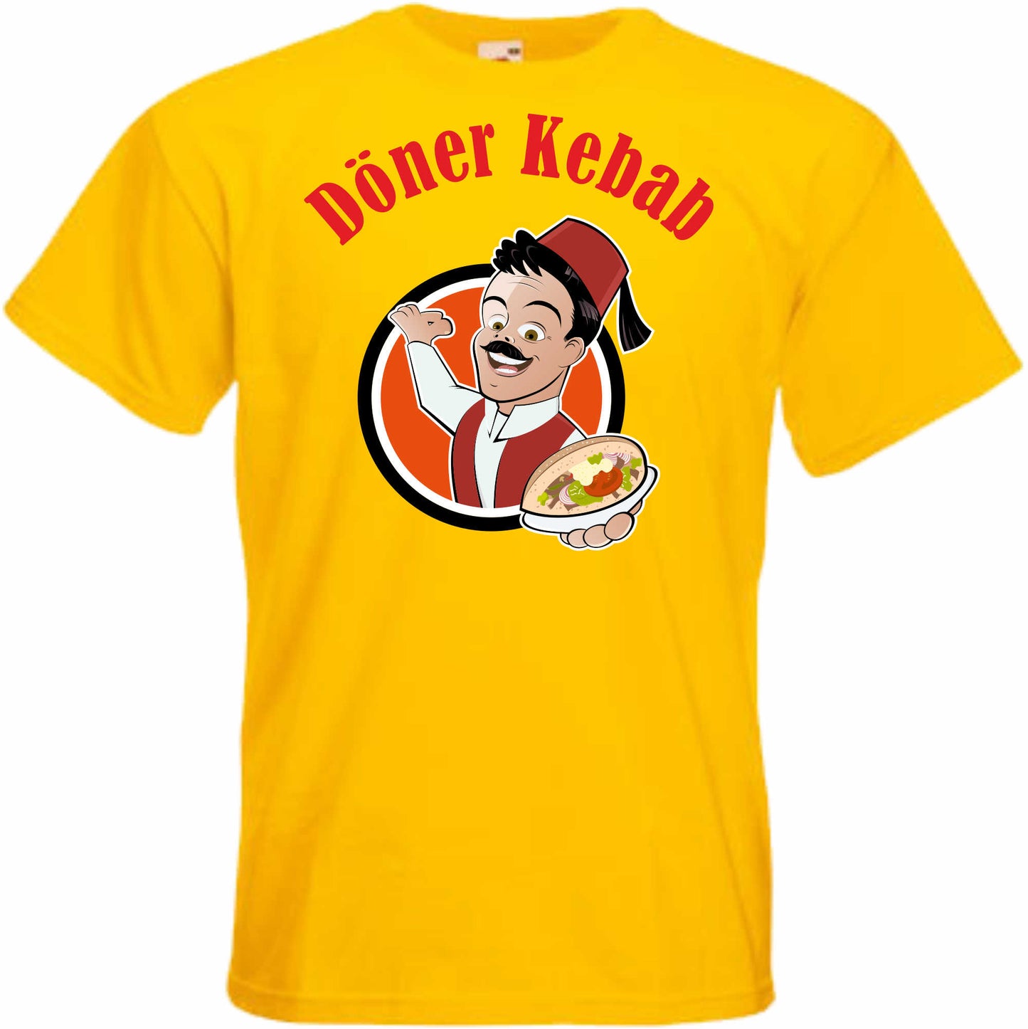 T-Shirt Herren - Döner Kebab - Kebap mit Dönermann