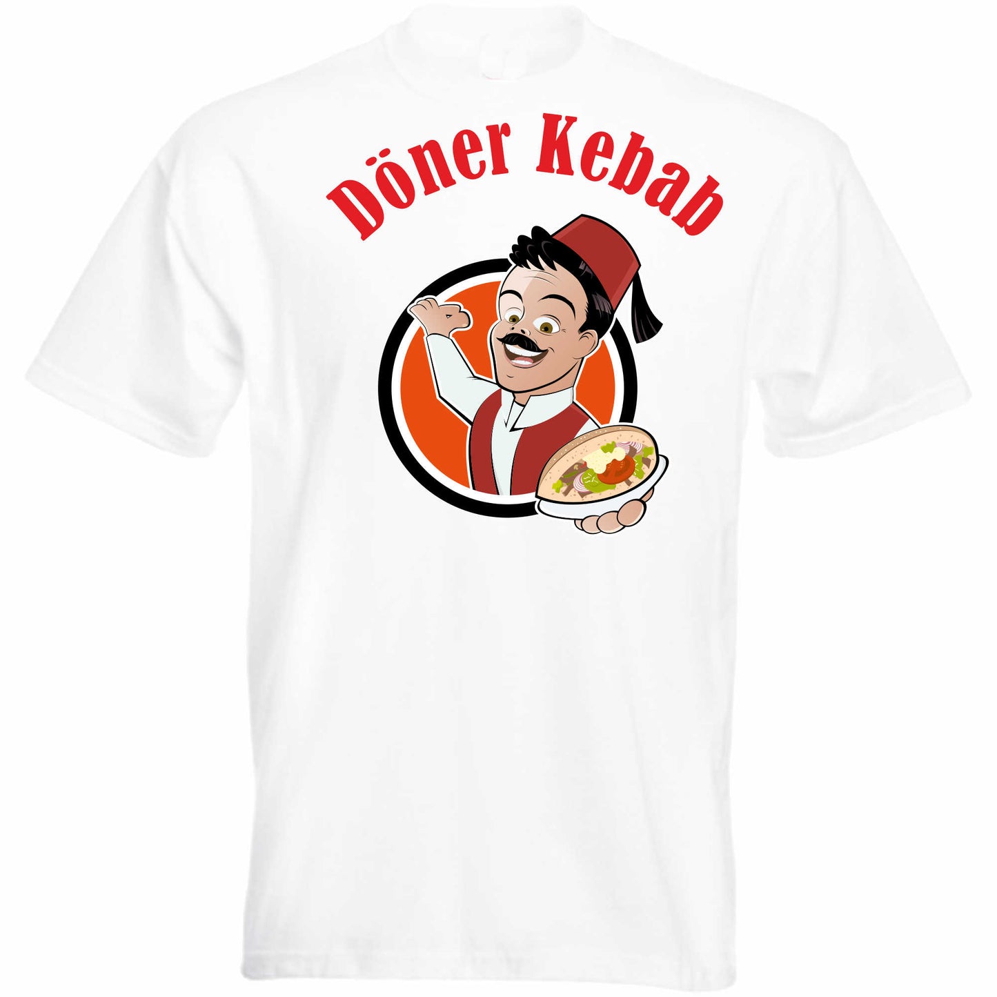 T-Shirt Herren - Döner Kebab - Kebap mit Dönermann