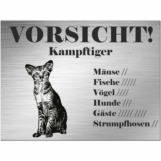 Schild Katze