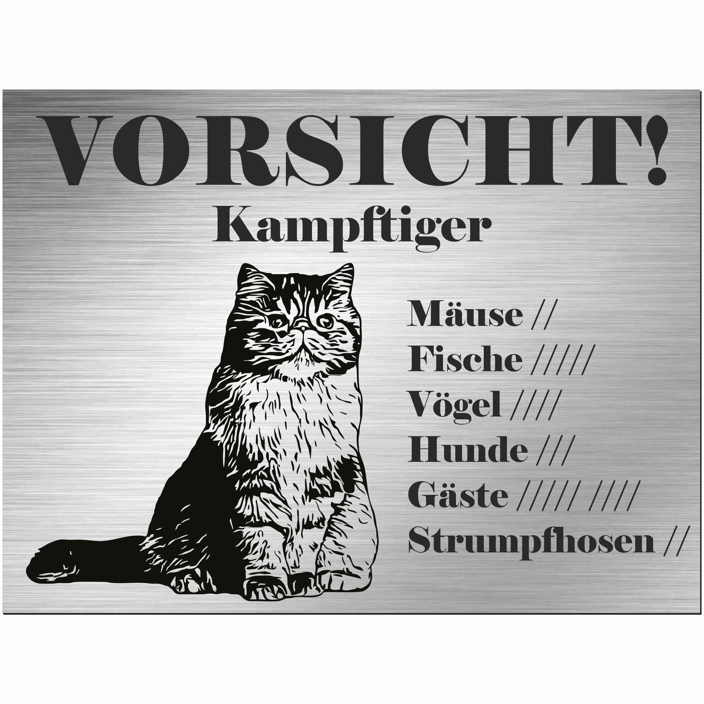 Schild Katze