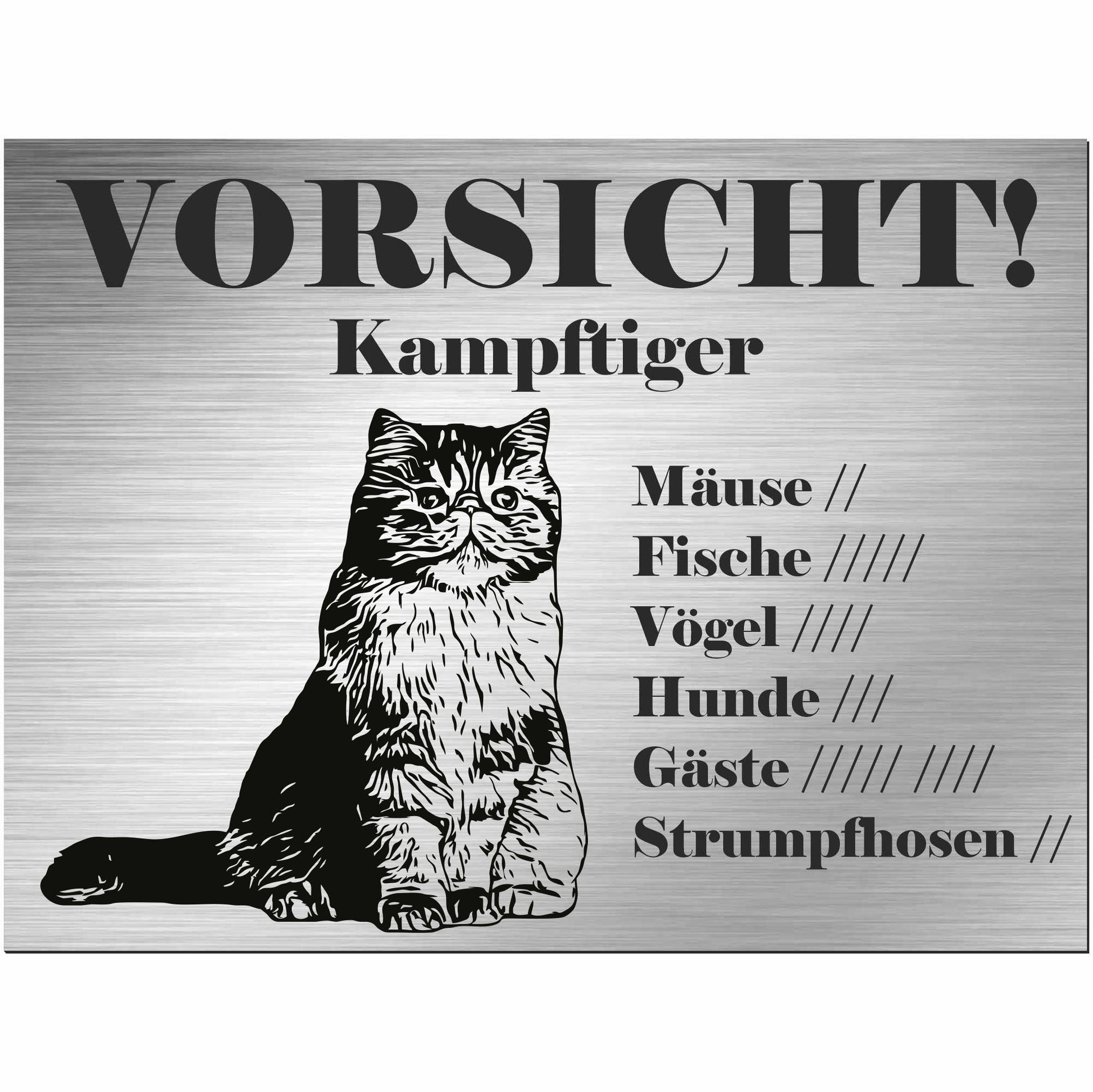 Schild Katze