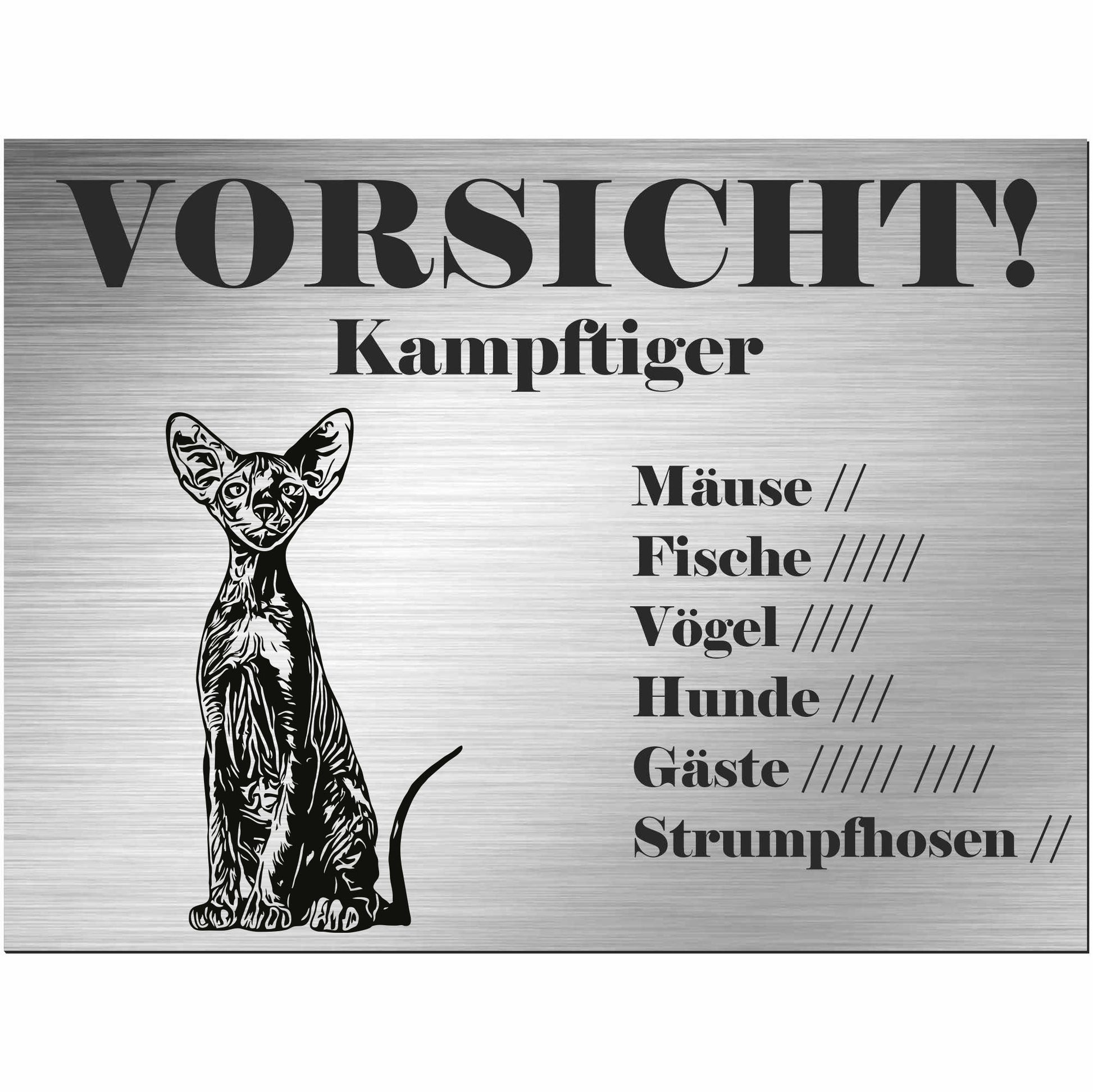 Schild Katze