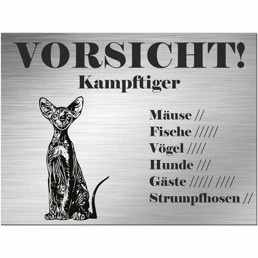 Schild Katze