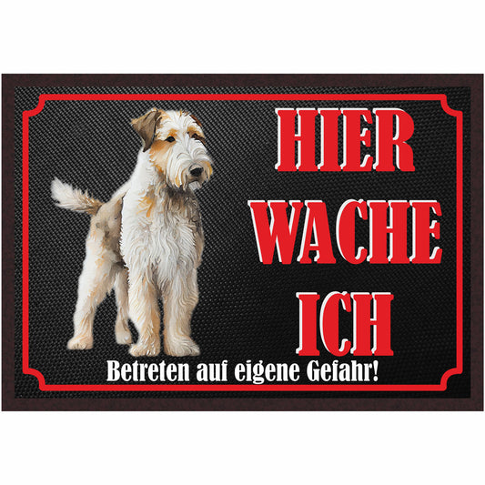 Fussmatte Hund - Airedale Terrier - 50x35 cm mit lustigem Spruch
