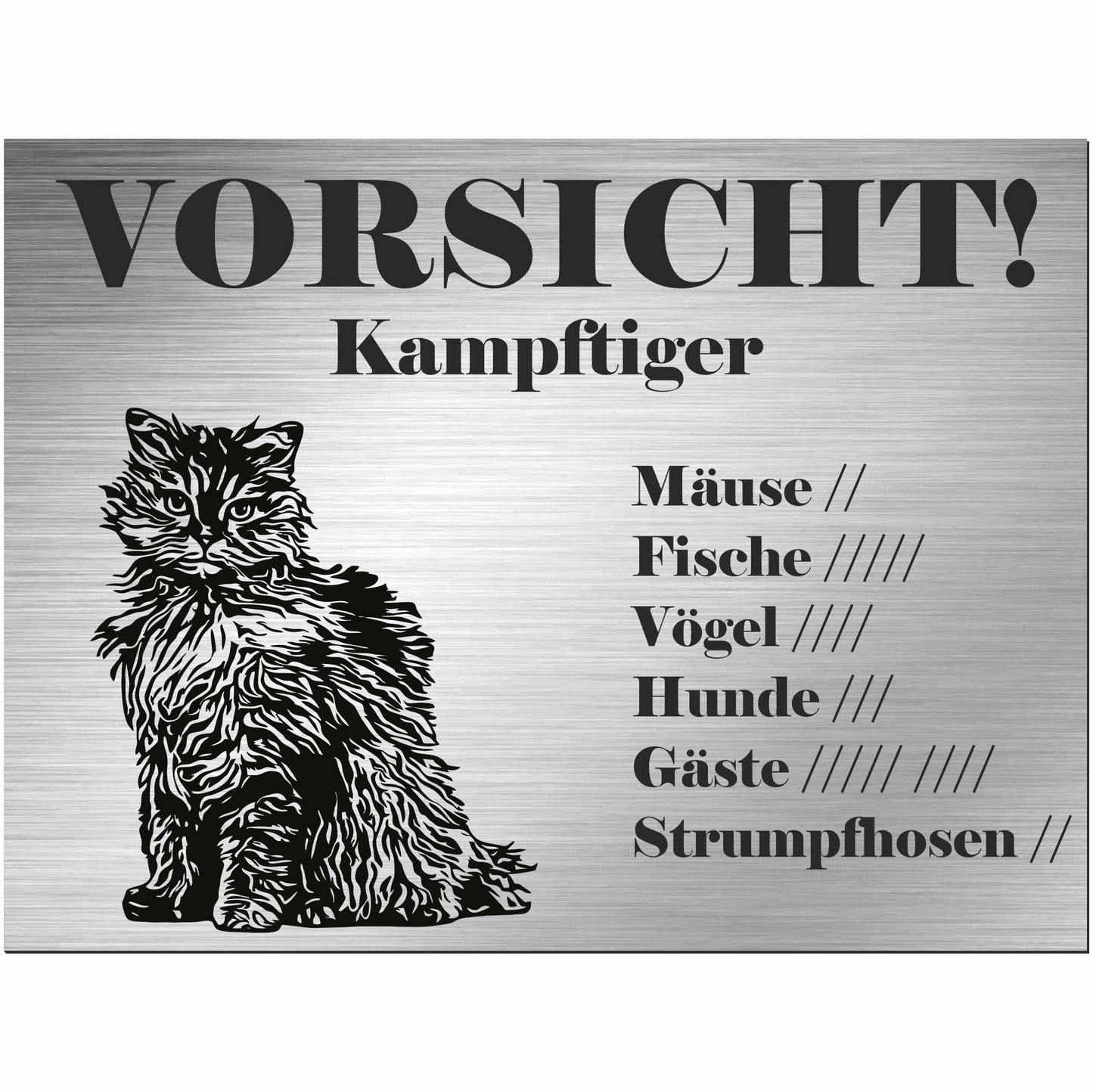 Schild Katze