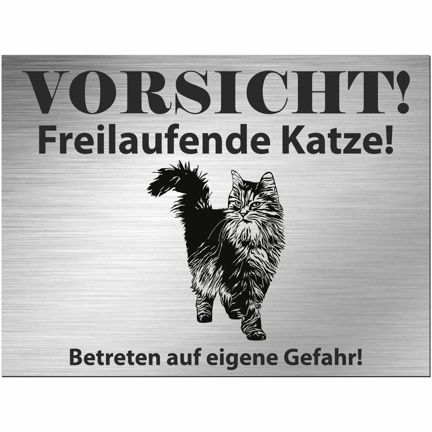 Sibirische Katze  - Schild bedruckt - Spruch - Deko Geschenkidee