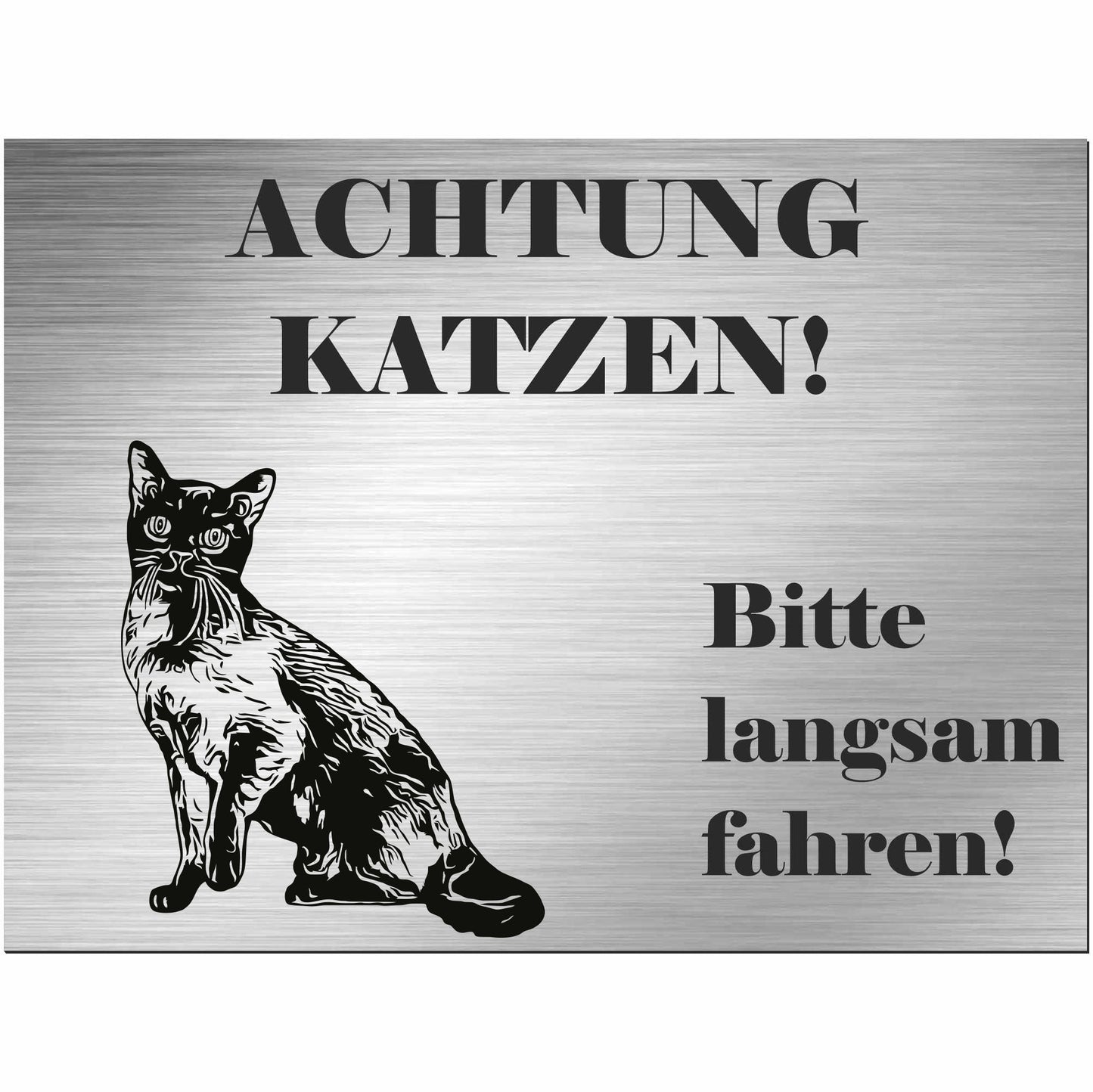 Tonkanesische Katze  - Schild bedruckt - Spruch - Deko Geschenkidee