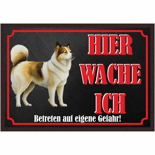 Fussmatte Hund - Akita Inu - 50x35 cm mit lustigem Spruch