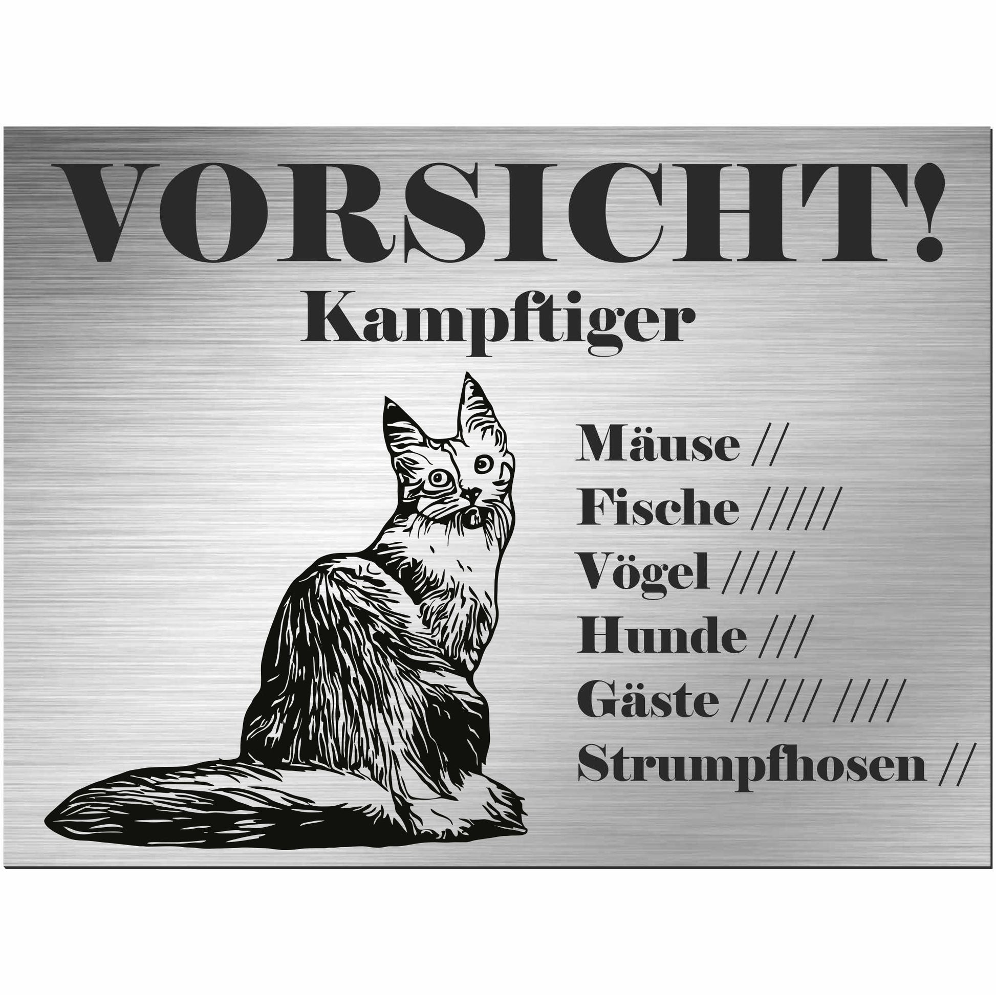 Schild Katze