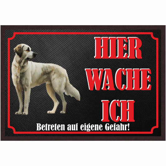 Fussmatte Hund - Anatolischer Schäferhund - 50x35 cm mit lustigem Spruch