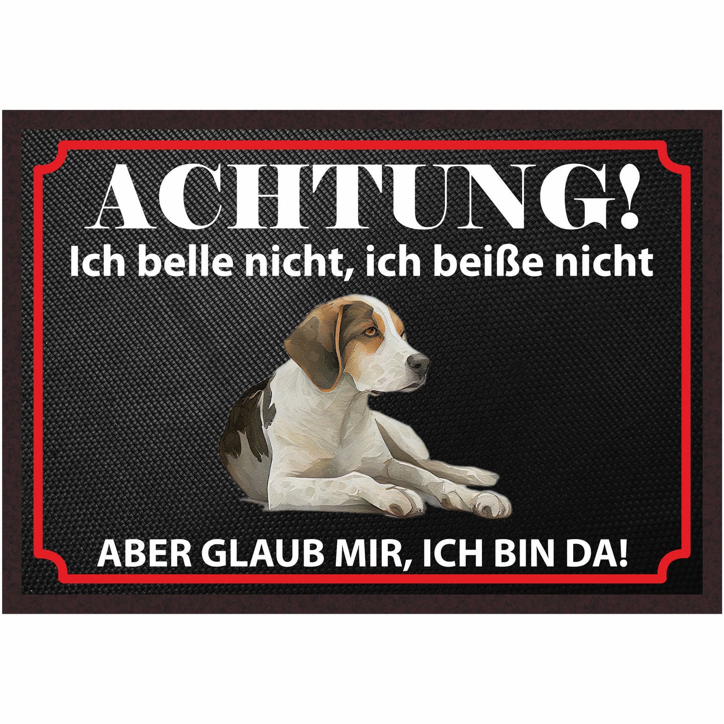 Fussmatte Hund - Beagle - 50x35 cm mit lustigem Spruch